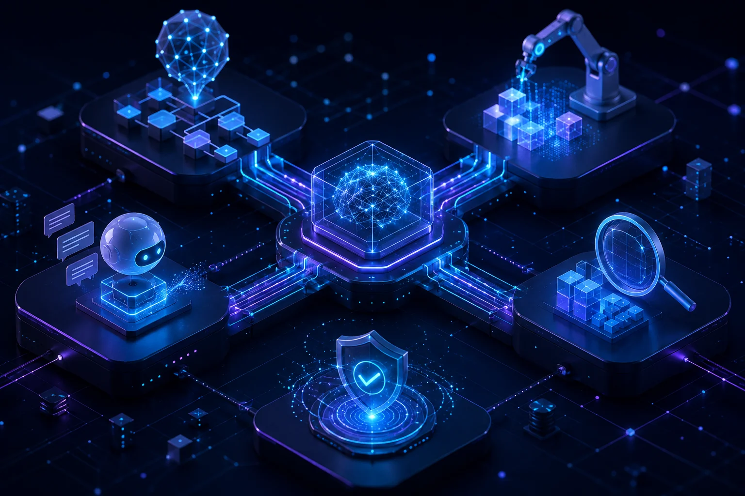 Frameworks de agentes de IA coordinando herramientas y flujos de trabajo